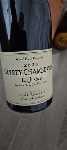 Burgundy Gevrey-Chambertin René Bouvier La Justice 2020