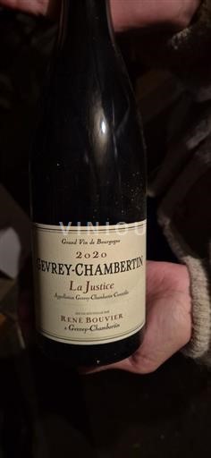 Burgund Gevrey-chambertin René Bouvier La Justice 2020