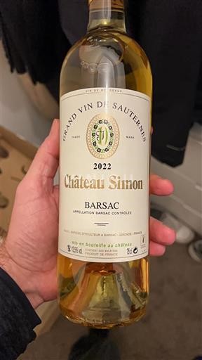 Bordeaux Barsac Château Simon 2022