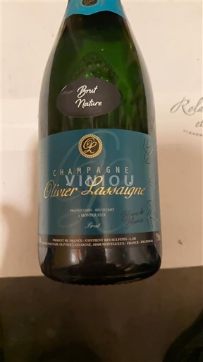 Champaña Champán Olivier Lassaigne Brut Nature Sin añada