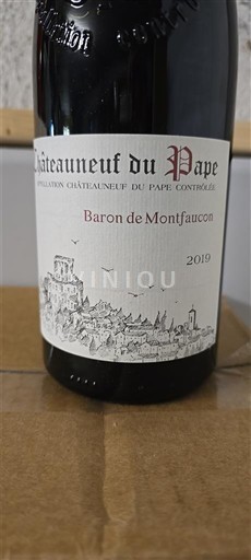 Vallée du Rhône Châteauneuf-du-pape Baron de Montfaucon 2019