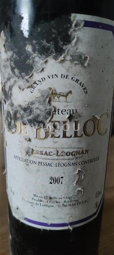 Bordeaux Pessac-Léognan Château Belloc 2007