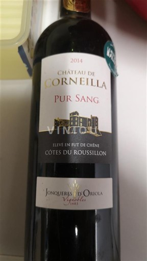 Rosellón Costas del Rosellón Château Corneilla Pur Sang 2014