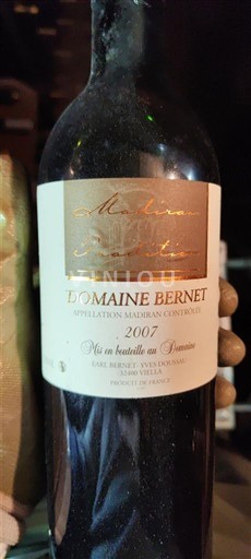 Sudoeste Madiran Domaine Bernet Madiran Tradition 2007