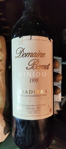 Sudoeste Madiran Domaine Bernet 1998