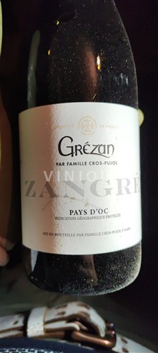 Languedoc-Roussillon Pays d'Oc Grézan Zangré 2024