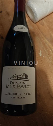 Bourgondië Mercurey Premier Cru Domaine Meix Foulot Les Veleys 2017