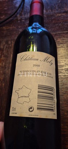 Бордо Пюїссеген-Сент-Емільйон Château Moly 2000