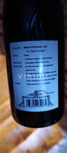 Burgundi Mâcon ja Mâcon-kylät Le Bois Gruiller 2016