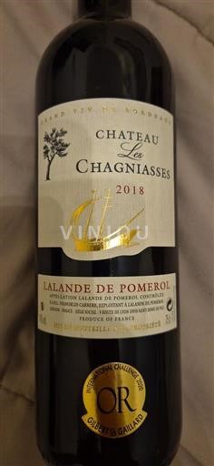 Bordeaux Lalande-de-pomerol Château Les Chagniasses 2018