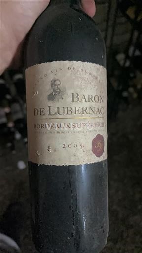 Bordeaux Bordeaux Supérieur Baron de Lubernac 2005