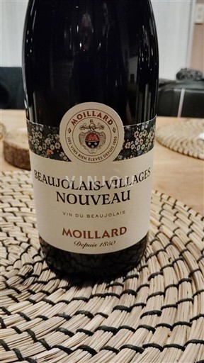 Beaujolais Beaujolais byar Moillard Nouveau Icke årgångsbetecknad