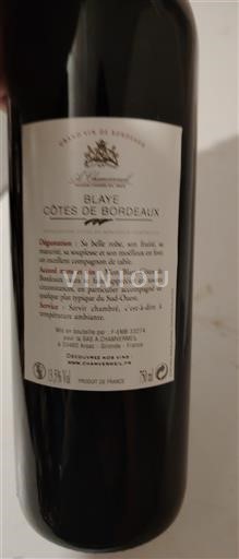 Bordeaux Blaye-Côtes-de-Bordeaux Maison Rigal 2014