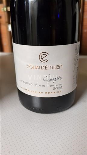 Languedoque Grés de Montpellier Le Chai Émilien Espérée 2022