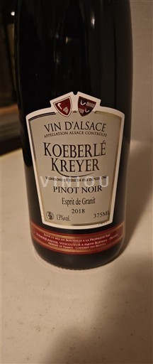 Alsacia Koeberlé Kreyer Esprit de Granit 2018