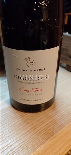 Thung lũng Rhône Gigondas Gabriel Meffre Instants Rares Cinq Terres 2020