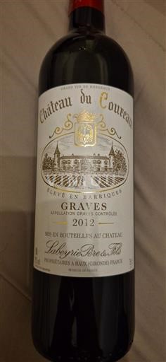 Bordeaux Graves Château Coureau 2012