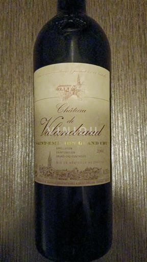 Bordeaux Saint-Émilion Grand Cru Grand Cru Château Valandraud 2000