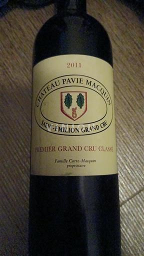 Bordeaux Saint-Émilion Grand Cru Premier Grand Cru Château Pavie Macquin 2011