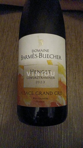 Alsace Alsace Grand Cru Grand Cru Domaine Barmès-Buecher Hengst 2023