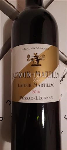 Bordeaux Pessac-Léognan Latour-Martillac Lacroix-Martillac 2016