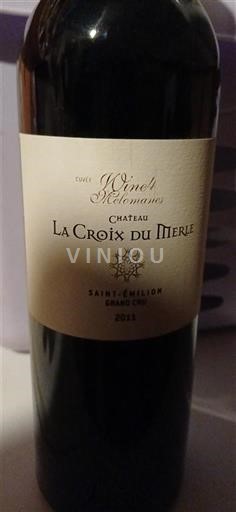 Bordeaux Saint-Émilion Grand Cru Château La Croix du Merle Winel Mélomanes 2011