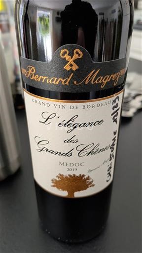 Bordoja Médoc Château Les Grands Chênes L'élégance des Grands Chênes 2019