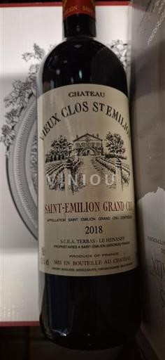 Bordeaux Saint-Émilion Grand Cru Vieux Clos St Emilion 2018