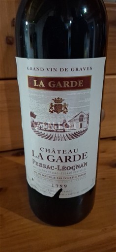 Bordeaux Pessac-Léognan Château La Garde 1989