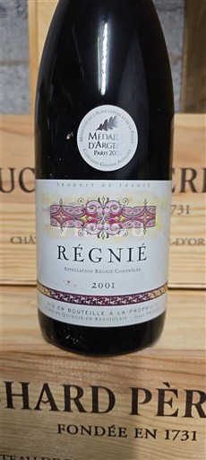 Beaujolais Régnié Cave de Quincié 2001