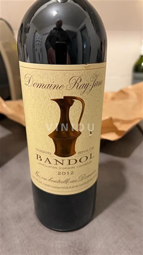 Provence Bandol Domaine Ray Jane 2012