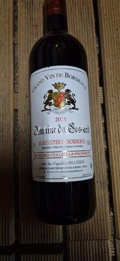 Bordeaux Blaye-Côtes-de-Bordeaux Domaine Gassard 2021