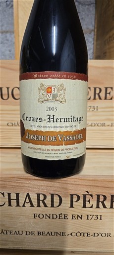 Thung lũng Rhône Crozes-hermitage Joseph de Vassadel 2003