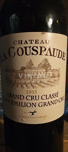 Bordeaux Saint-Émilion Grand Cru Château La Couspaude 2013