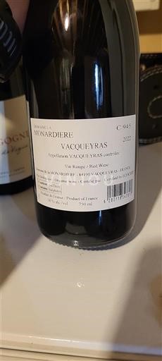 Rhônedalen Vacqueyras Domaine La Monardière 2022