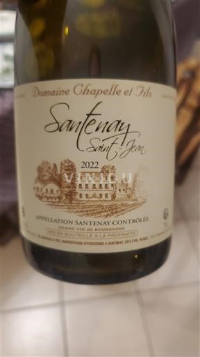 Borgoña Santenay Domaine Chapelle et Fils Saint Jean 2022