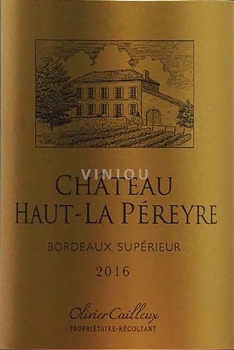 Bordeaux Bordeaux Supérieur Château Haut-La Péreyre 2016
