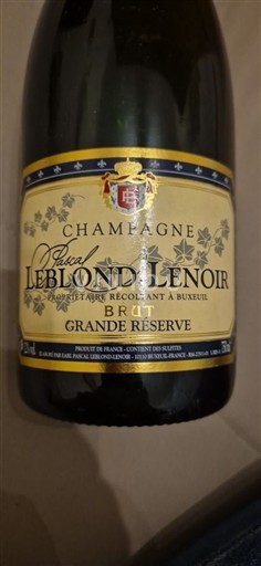 Champagne Sâm-panh Pascal Leblond Lenoir Grande Réserve Không niên vụ