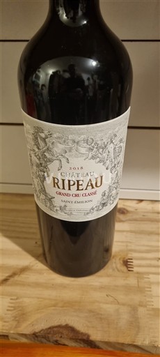 Bordeaux Saint-Émilion Grand Cru Classé Château Ripeau 2018