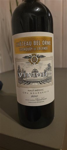 Bordeaux Haut-Médoc Château Bel Orme Tronquoy de Lalande 2010