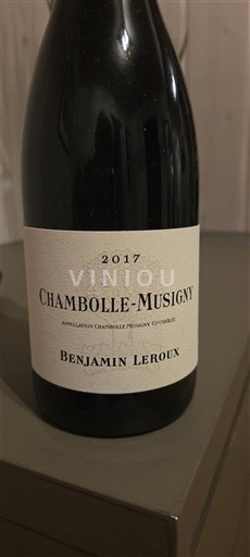 Burgundija Chambolle-Musigny Benjamin Leroux 2017