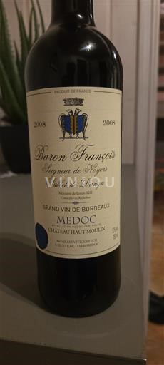 Bordeaux Médoc Château Haut Moulin Baron François 2008