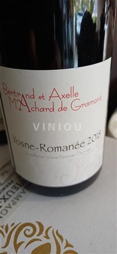 Bourgondië Vosne-Romanée Bertrand et Axelle Machard de Gramont 2018