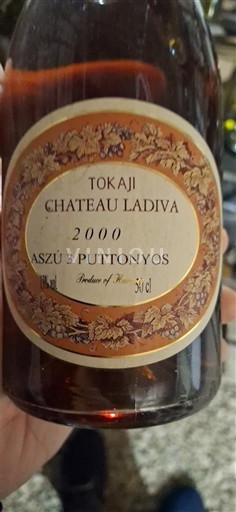 Tokaj Tokaj-Hegyalja Château Ladiva Aszú 3 Puttonyos 2000
