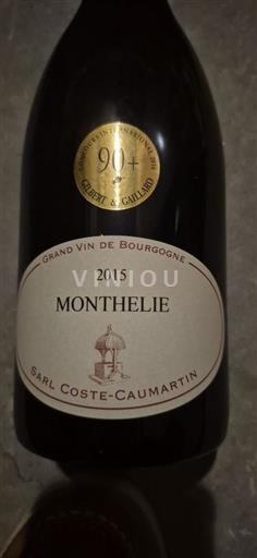 Burgundy Monthélie SARL Coste-Caumartin 2015