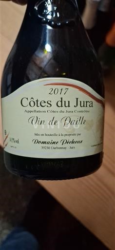 Jura No se traduce. Domaine Dieheur Vin de Paille 2017