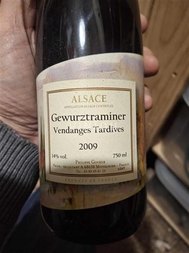 Elzas Niet gespecificeerd Vendanges Tardives Philippe Goeckel Vendanges Tardives 2009