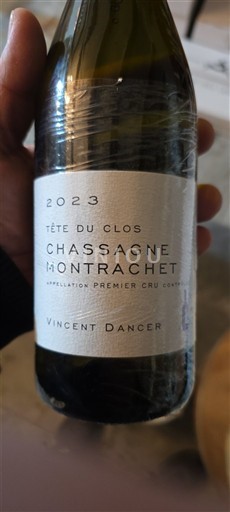Bourgondië Chassagne-Montrachet Premier Cru Vincent Dancer Tête du Clos 2023