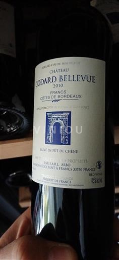 Bordeaux Francs Côtes de Bordeaux Château Godard Bellevue 2010