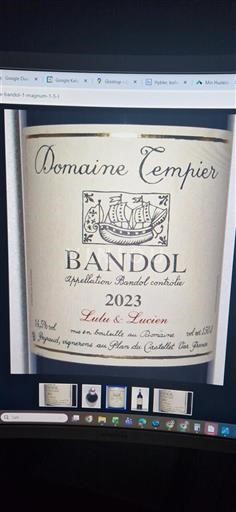 Provence Bandol Domaine Tempier Lulu & Lucien 2023